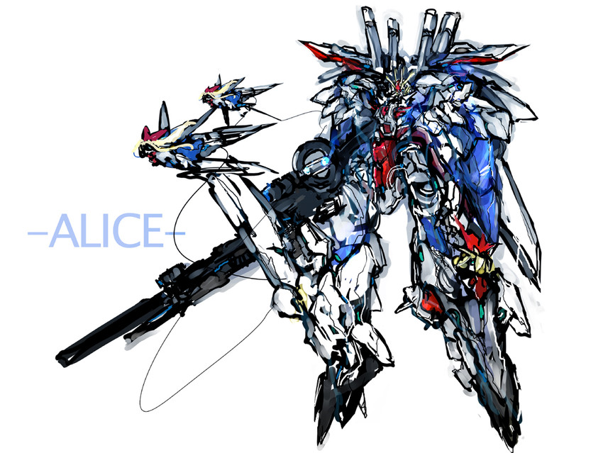 alice margatroid, shanghai doll, hourai doll, and ex-s gundam (touhou and 2 more) drawn by beru