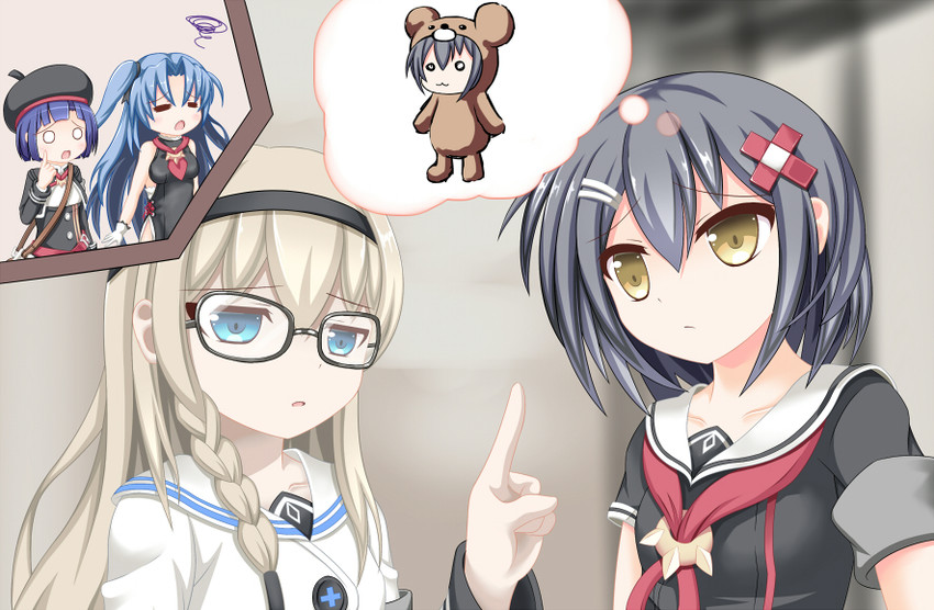 alice, gretel, cinderella, and shirayuki hime (mary skelter) drawn by whitey
