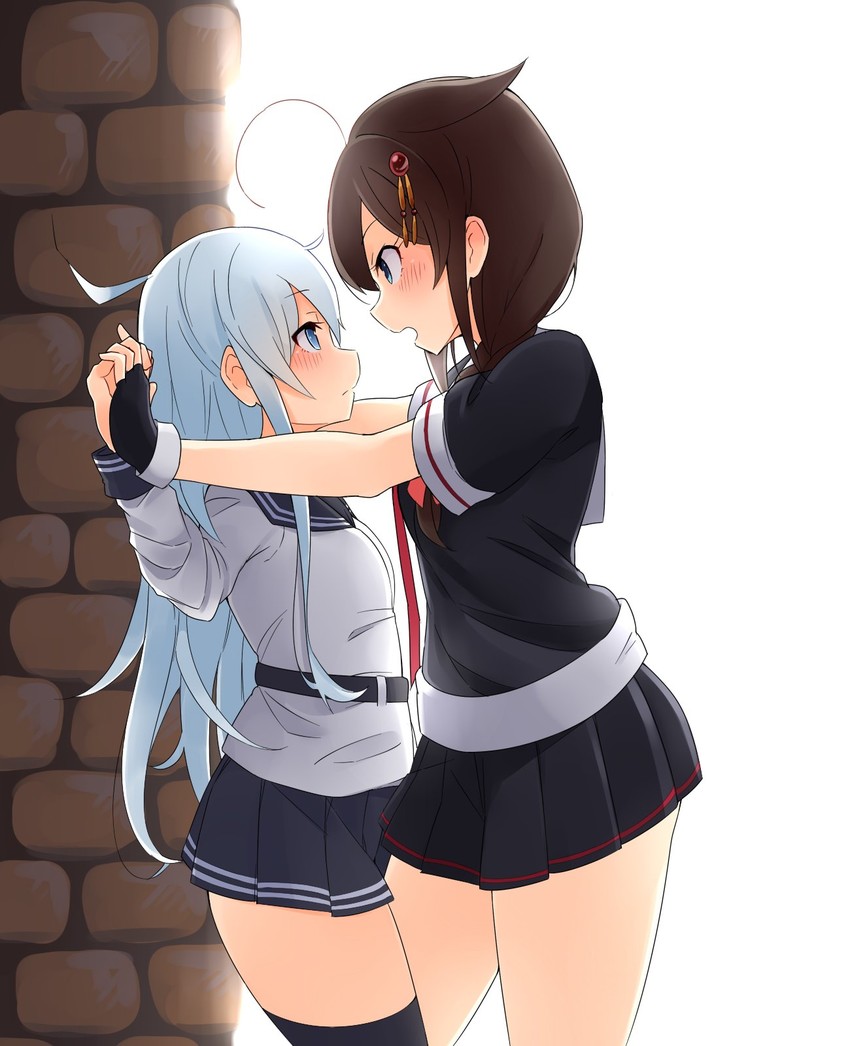 hibiki, shigure, shigure kai ni, and verniy (kantai collection) drawn by suruga_(xsurugax)