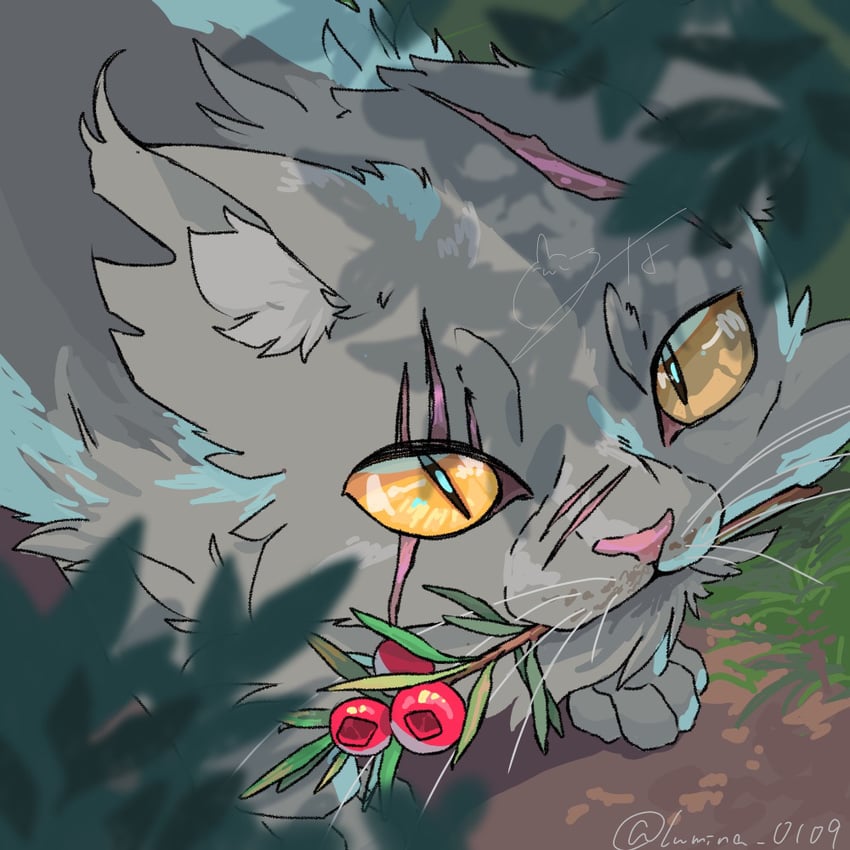 yellowfang (warrior cats and 1 more) drawn by lumina_0109
