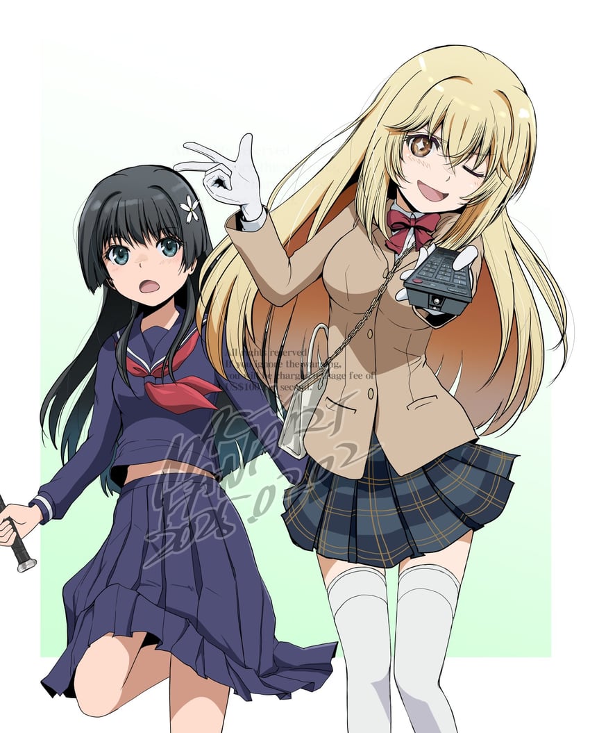 shokuhou misaki and saten ruiko (toaru majutsu no index and 1 more) drawn by mac-v
