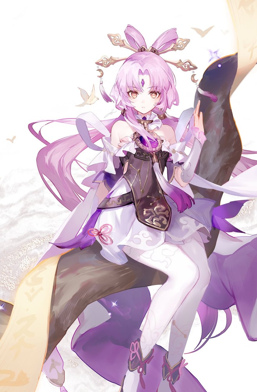 fu xuan (honkai and 1 more) drawn by hou_(ppo)