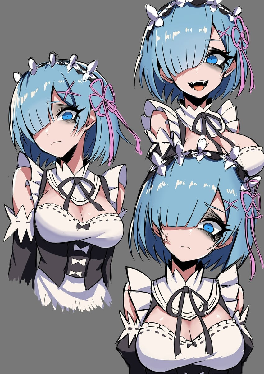 rem (re:zero kara hajimeru isekai seikatsu) drawn by nagainegi