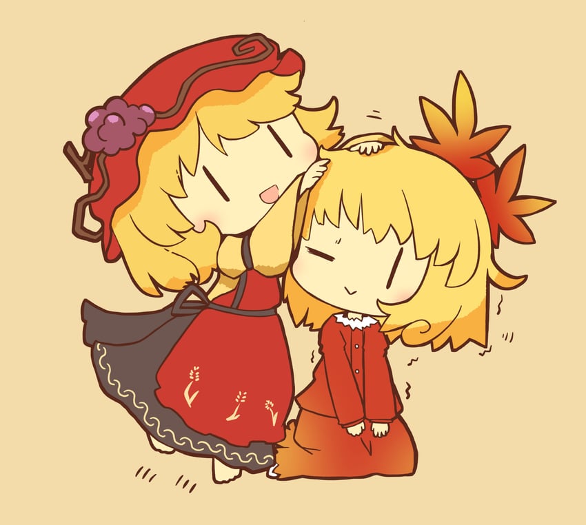 aki minoriko and aki shizuha (touhou) drawn by akihiyo
