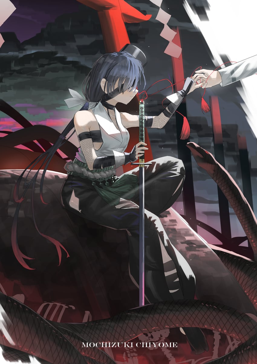 fujimaru ritsuka and mochizuki chiyome (fate and 1 more) drawn by lhunterz