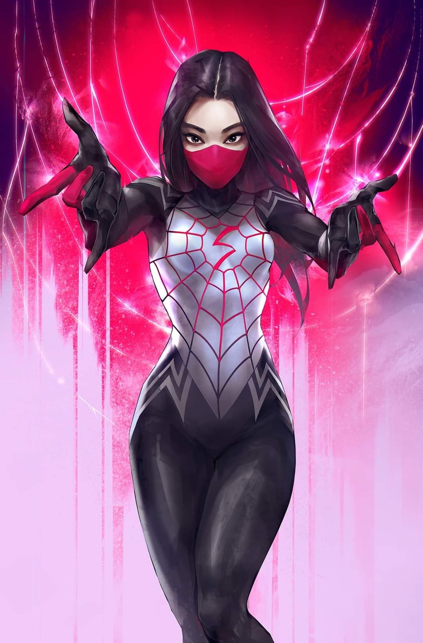 silk and cindy moon (marvel and 1 more) drawn by ivan_tao