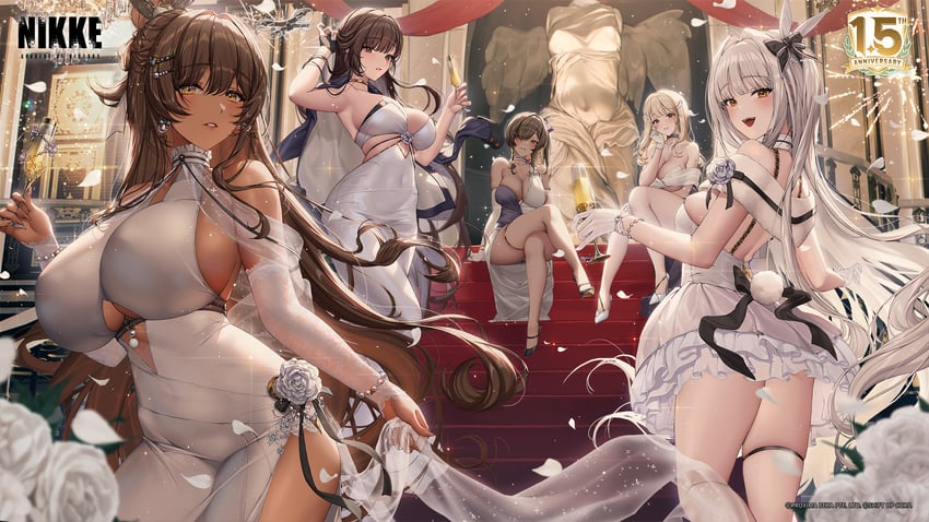 noir, blanc, naga, marciana, and tia (goddess of victory: nikke)