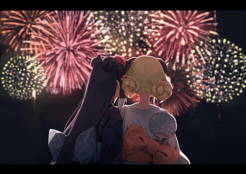ninomae ina'nis and tsunomaki watame (hololive and 1 more) drawn by mochiyuki_(gigfor1)