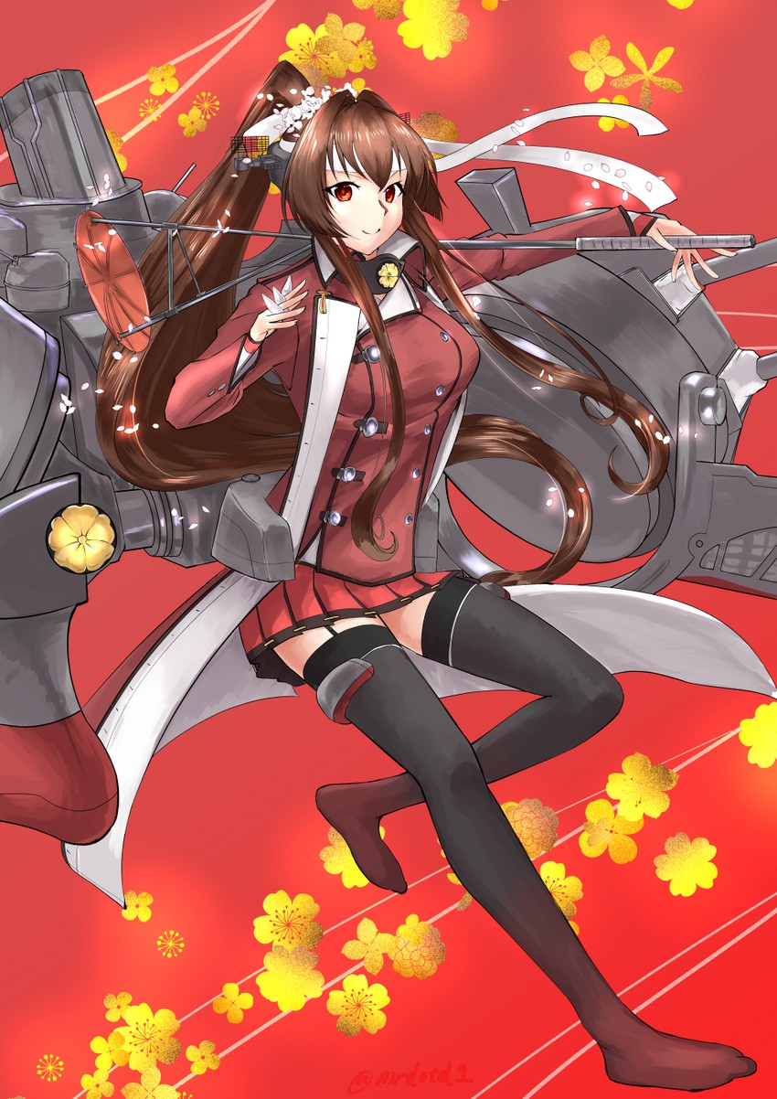 yamato (kantai collection) drawn by mrdotd