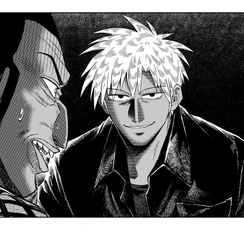 akagi shigeru and urabe (fukumoto mahjong and 1 more) drawn by tachihiro1000