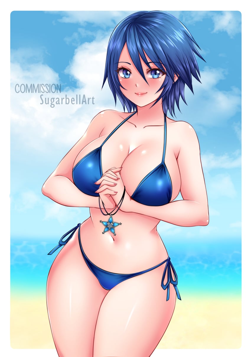 aqua (kingdom hearts and 1 more) drawn by sugarbell