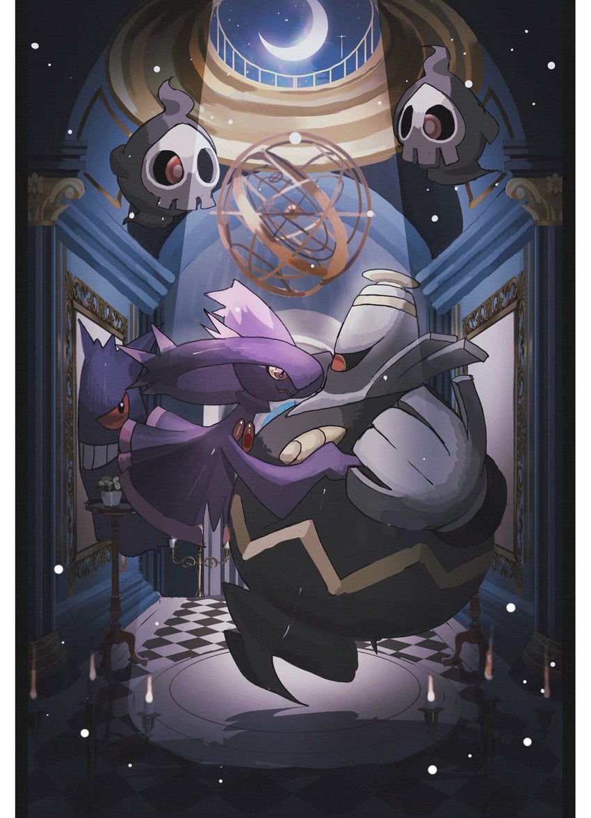 gengar, mismagius, duskull, and dusknoir (pokemon) drawn by reo_(mmocc123)