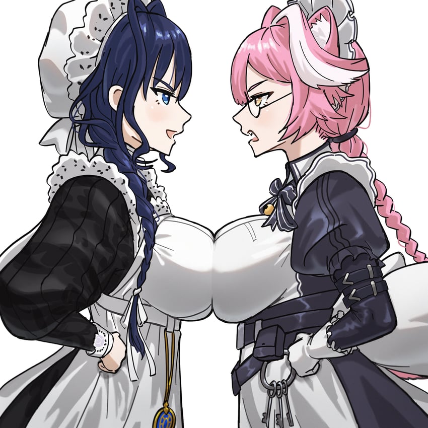 ouro kronii and raora panthera (hololive and 1 more) drawn by bing_huyue