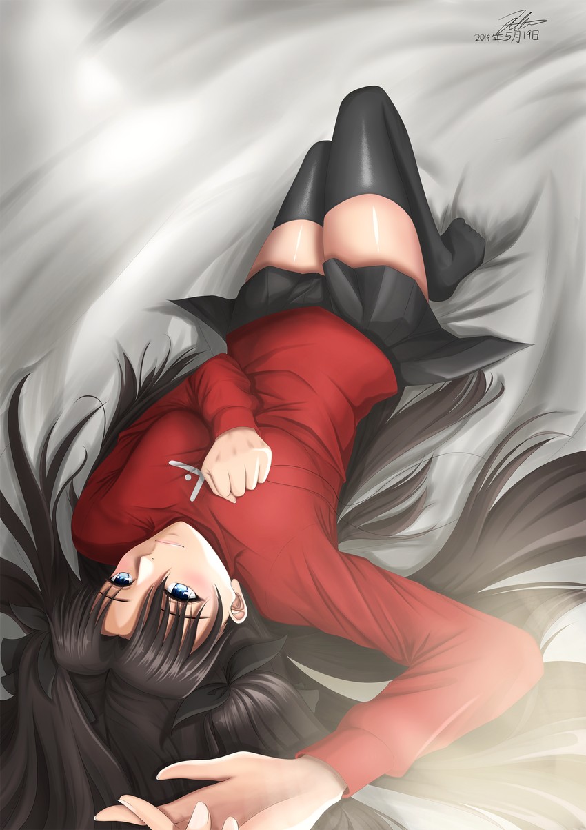 tohsaka rin (fate and 1 more) drawn by friskkle