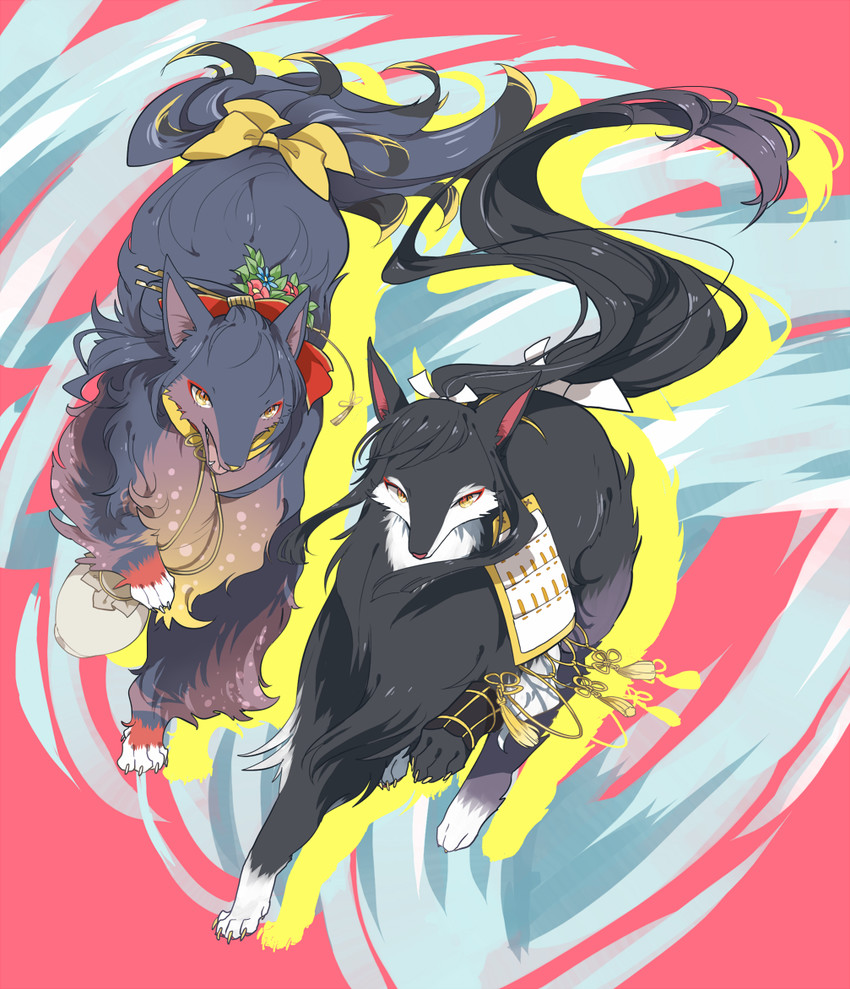 tarou tachi and jirou tachi (touken ranbu) drawn by maruneko