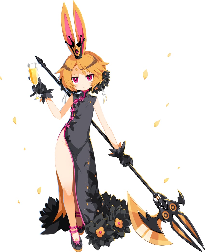usalia and black rabbit usa (disgaea and 1 more) drawn by harada_takehito