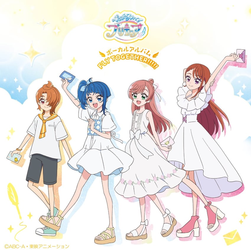 sora harewataru, nijigaoka mashiro, hijiri ageha, and yuunagi tsubasa (precure and 1 more)