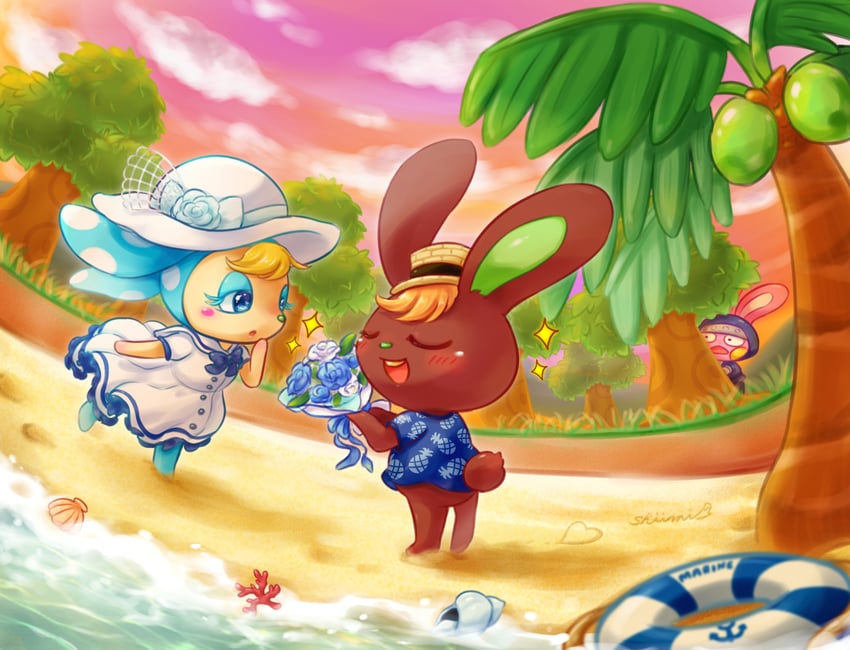 francine, snake, and o'hare (animal crossing) drawn by shii_(no-va_could)