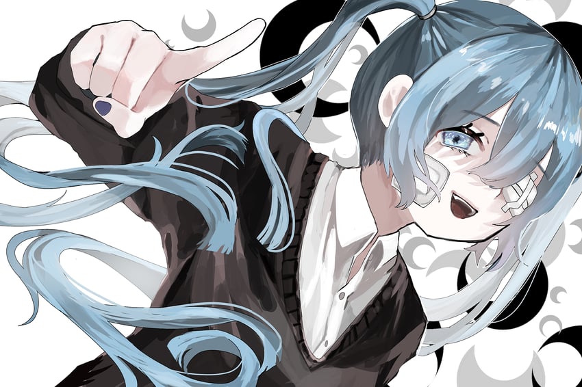 hatsune miku (vocaloid and 1 more) drawn by hanataro_(sruvhqkehy1zied)