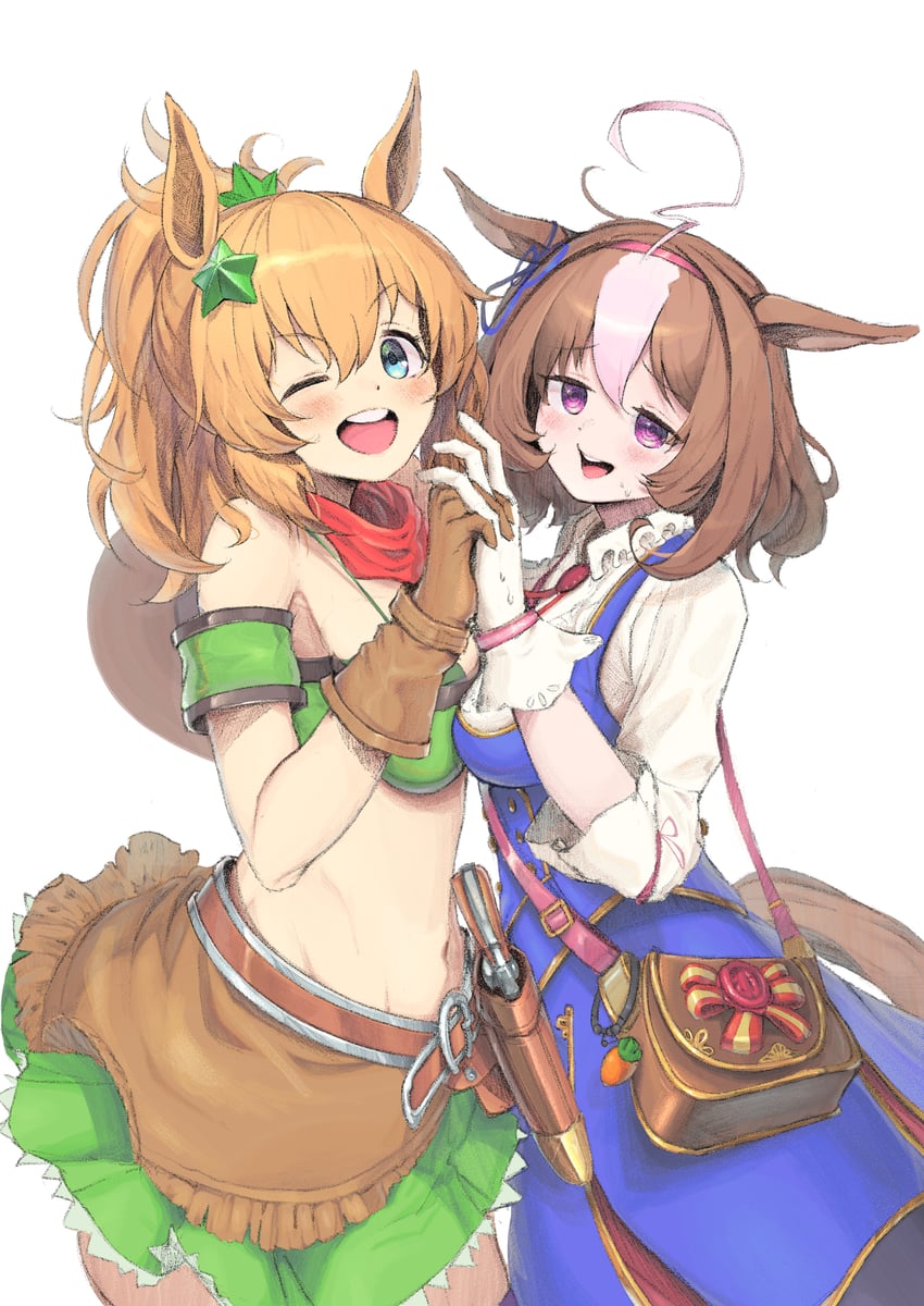 meisho doto and taiki shuttle (umamusume) drawn by tsujiya_okuyasu