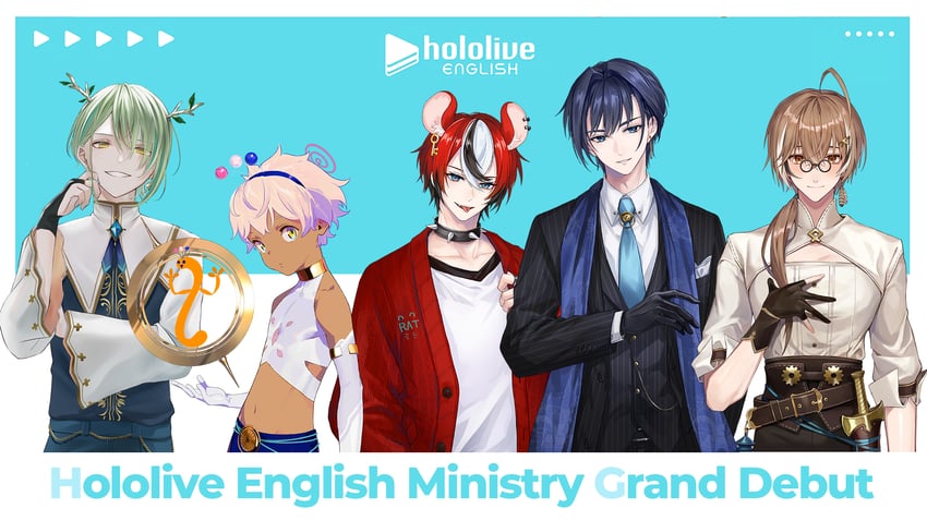 ouro kronii, nanashi mumei, hakos baelz, ceres fauna, tsukumo sana, and 6 more (hololive and 1 more) drawn by creepyday, misa_10091, pako_(pakosun), and sakashima_(sksm35_d)