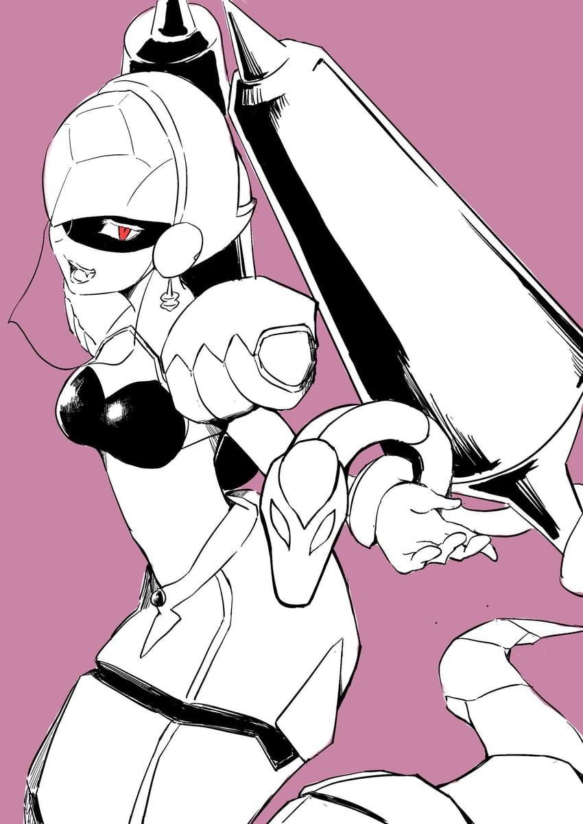 luna platz, queen ophiuca, and ophiuca (mega man and 1 more) drawn by piyo_g