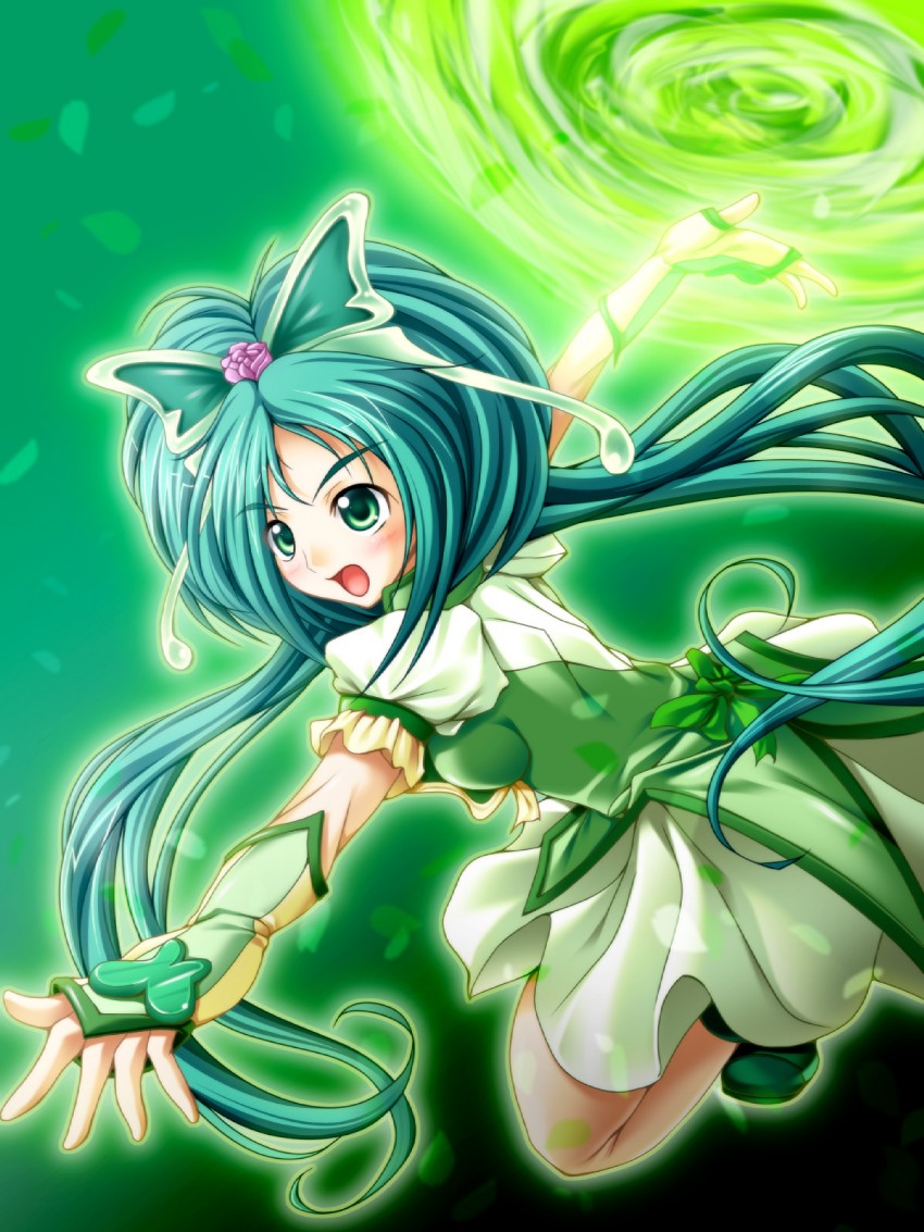akimoto komachi and cure mint (precure and 1 more) drawn by shina_tatsumi