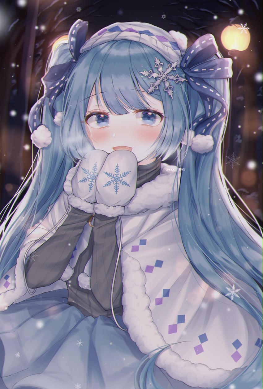 hatsune miku and yuki miku (vocaloid) drawn by h4m_(nacho0101)