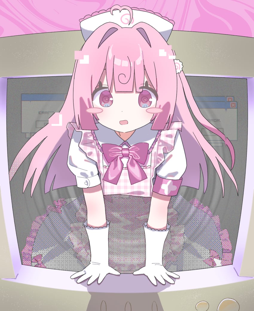 momone chinoi (indie virtual youtuber and 2 more) drawn by howahowa_kanmiryou