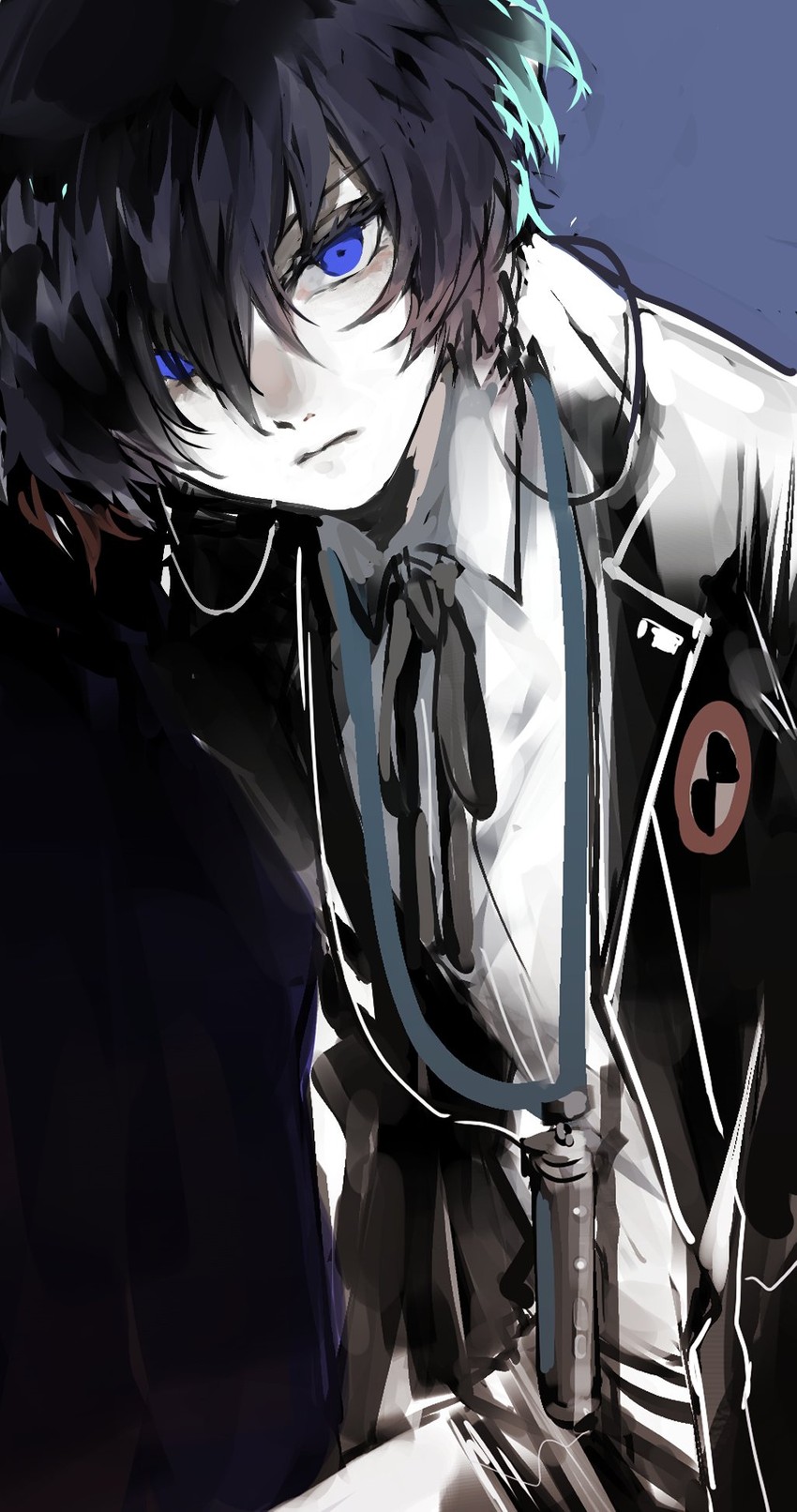 yuuki makoto (persona and 1 more) drawn by lor_(roasyerizyonirapi)