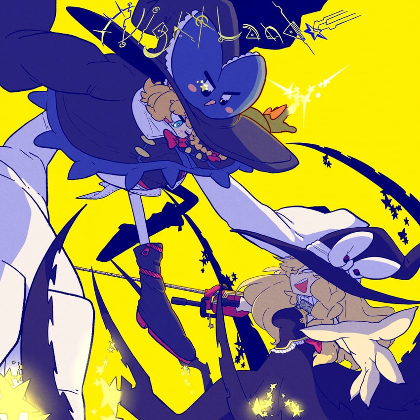 kirisame marisa, meguru, suzu, and yuuhi (touhou and 1 more) drawn by muimui_(4242564muimui)