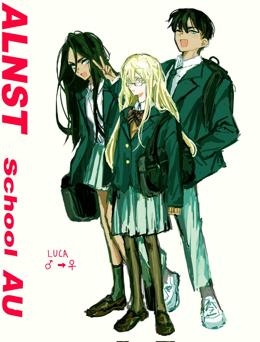 luka, hyuna, and hyunwoo (alien stage) drawn by x_x_(batttsu_404)