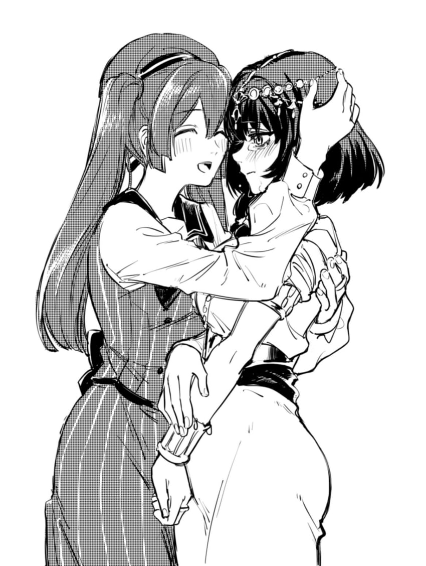 tokime shizuka and ebony (mahou shoujo madoka magica and 1 more) drawn by yukishiro_(hitsuji)