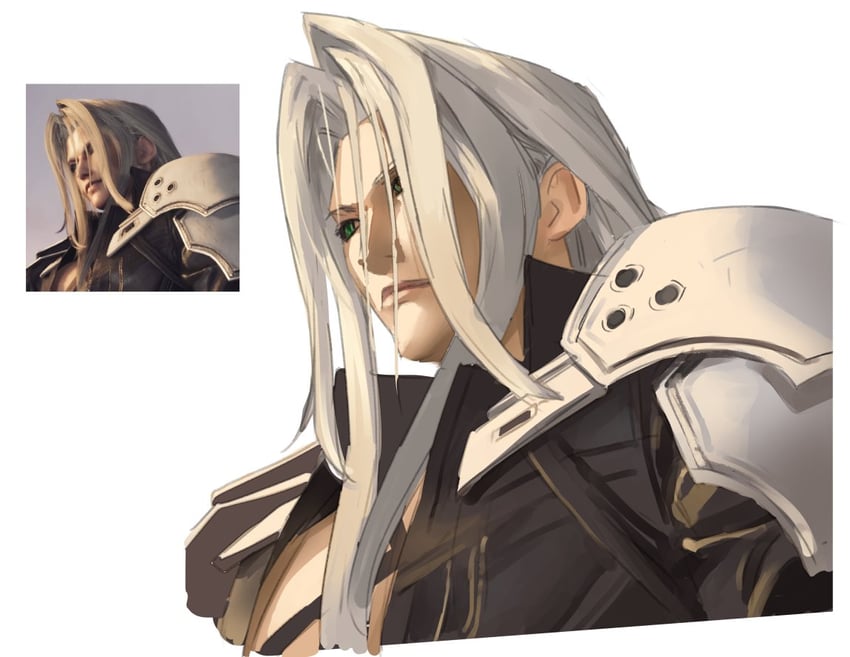 sephiroth (final fantasy and 3 more) drawn by decoponmagi