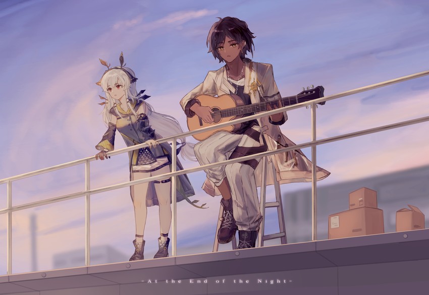 thorns and weedy (arknights) drawn by chand