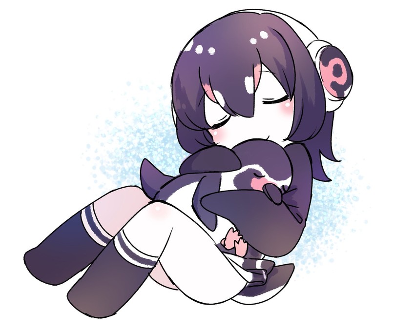 humboldt penguin and grape-kun (kemono friends) drawn by kurihara_sakura