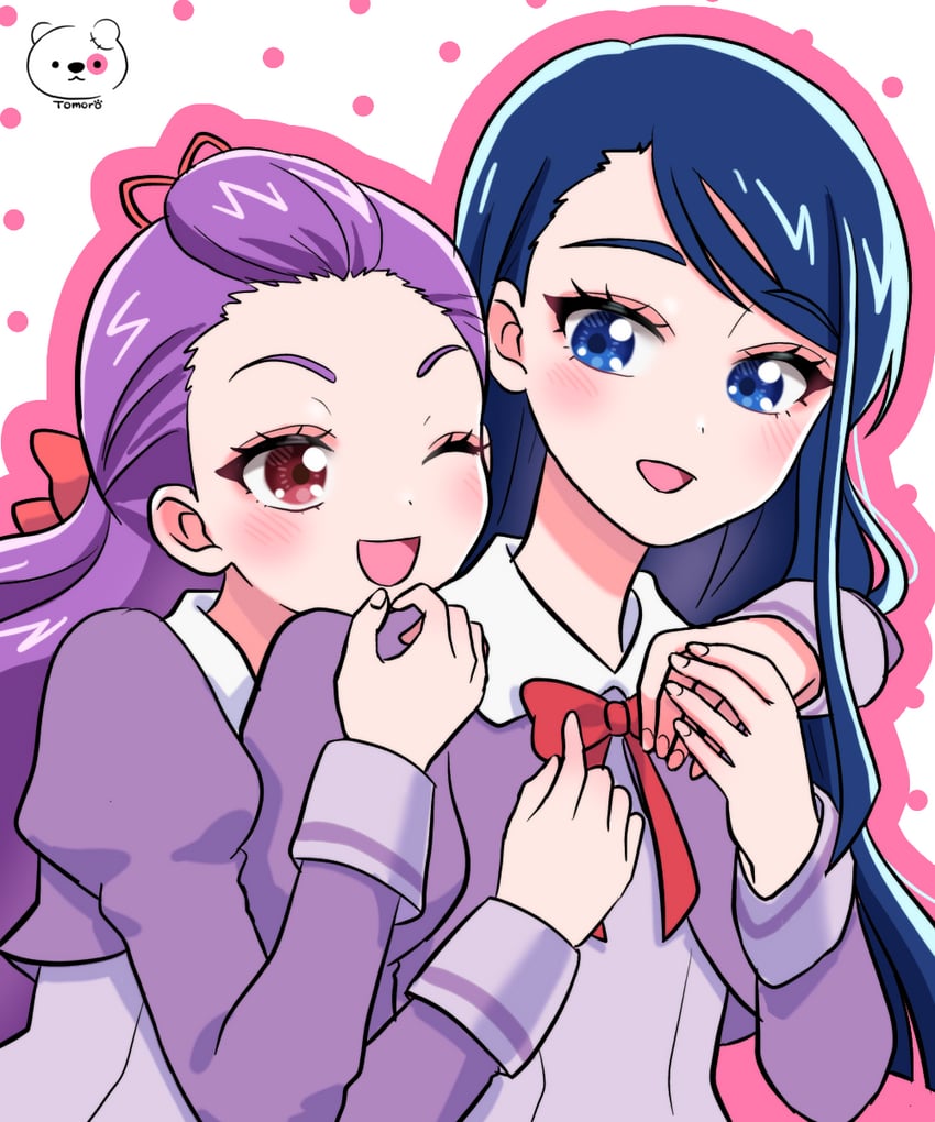 minazuki karen and mimino kurumi (precure and 2 more) drawn by moro_precure