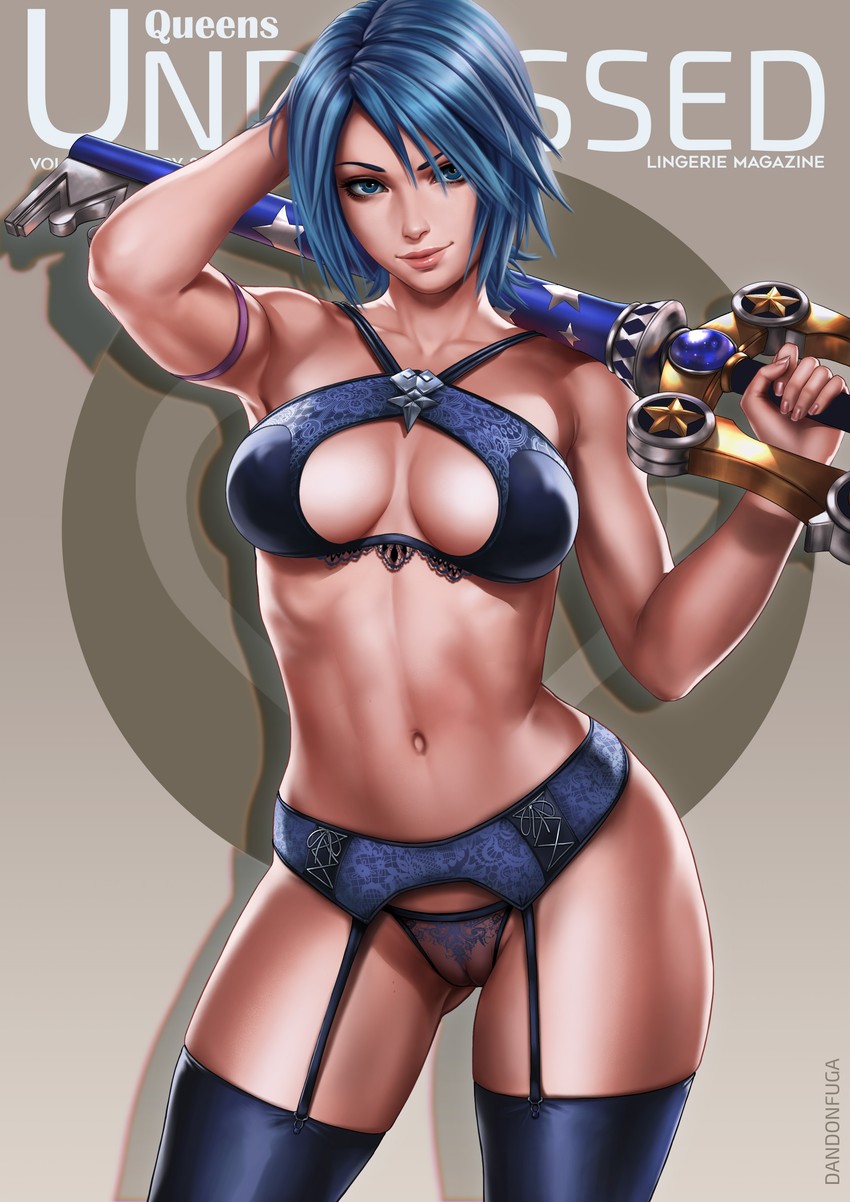 aqua (kingdom hearts and 2 more) drawn by dandon_fuga