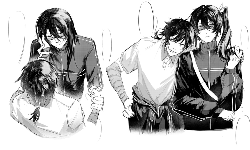 ziche fuzhao and huai yunqing (touqi guaitan) drawn by yanlieshan