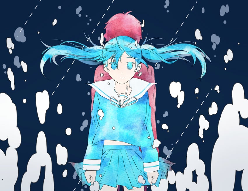 hatsune miku (vocaloid and 1 more) drawn by lucio_(luci0_52)