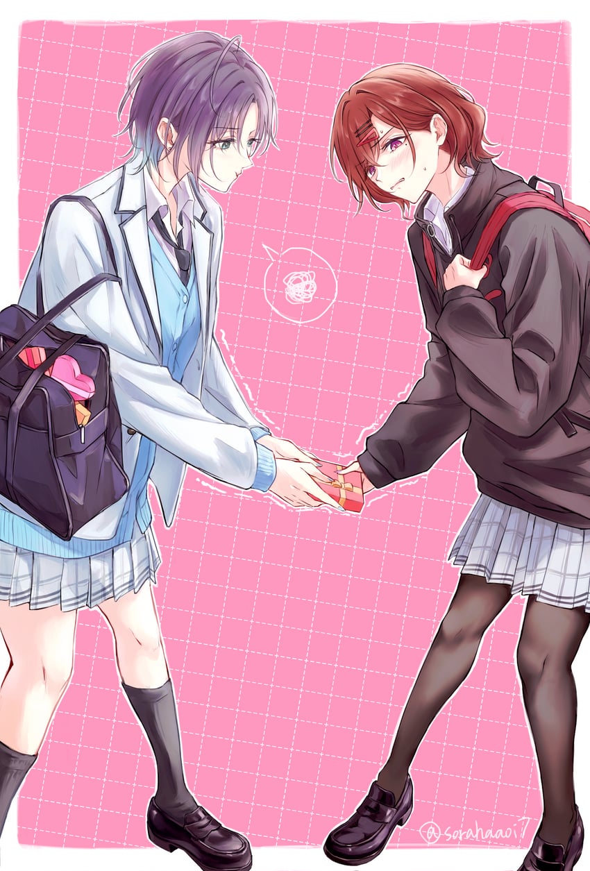 higuchi madoka and asakura toru (idolmaster and 1 more) drawn by sushizanmai_(sorahaaoi7)