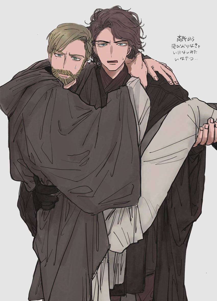 obi-wan kenobi and anakin skywalker (star wars and 1 more) drawn by urako_(iamurako)