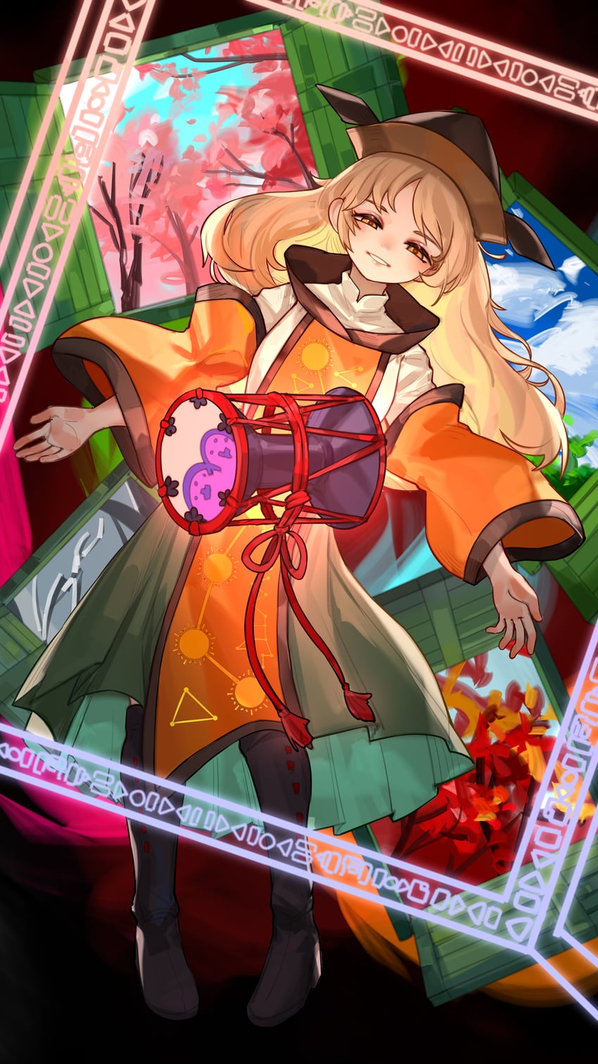 matara okina (touhou and 1 more) drawn by kourou_(kouroukun)