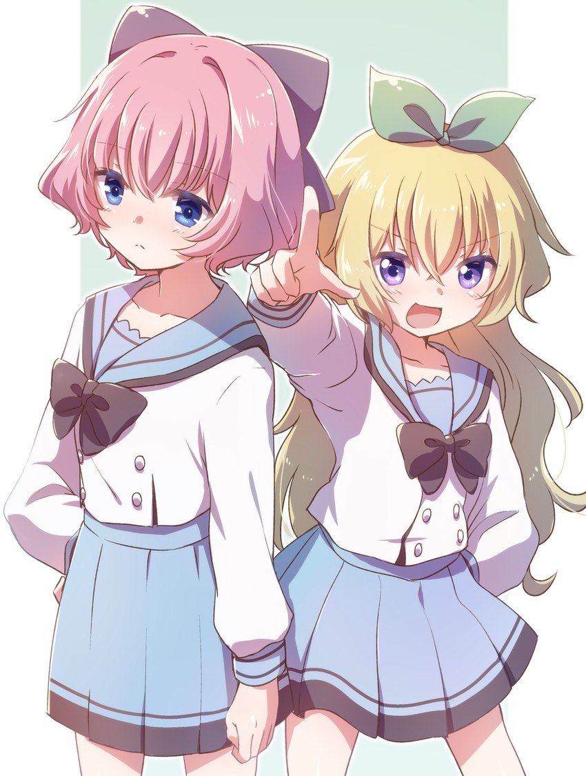 hiiragi kae and hasegawa mii (re:stage!) drawn by nyaa_(nnekoron)