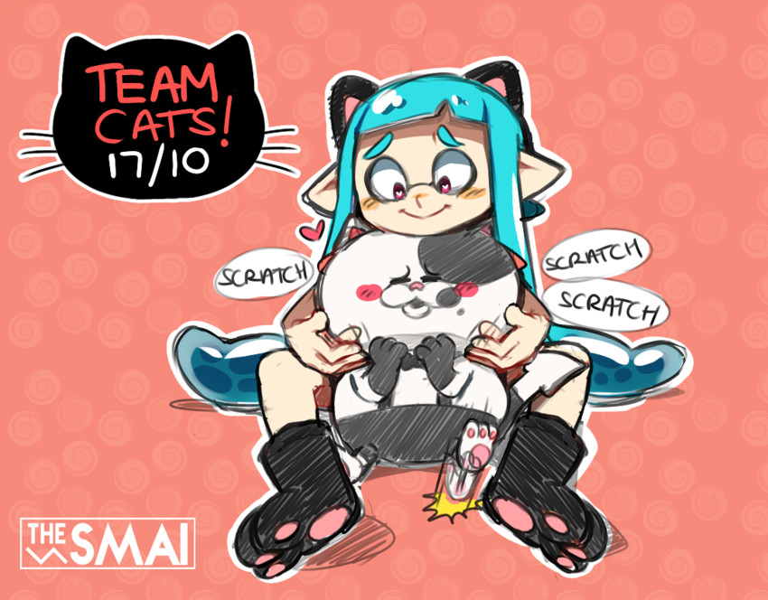 inkling player character, inkling girl, and judd (splatoon and 1 more) drawn by sami_briggs