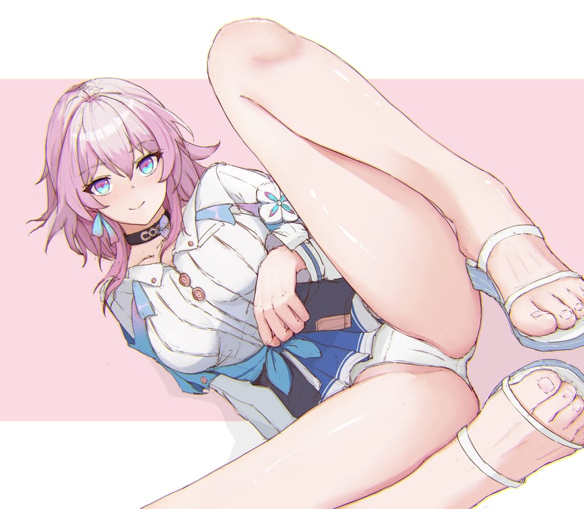 march 7th (honkai and 1 more) drawn by iicedcola