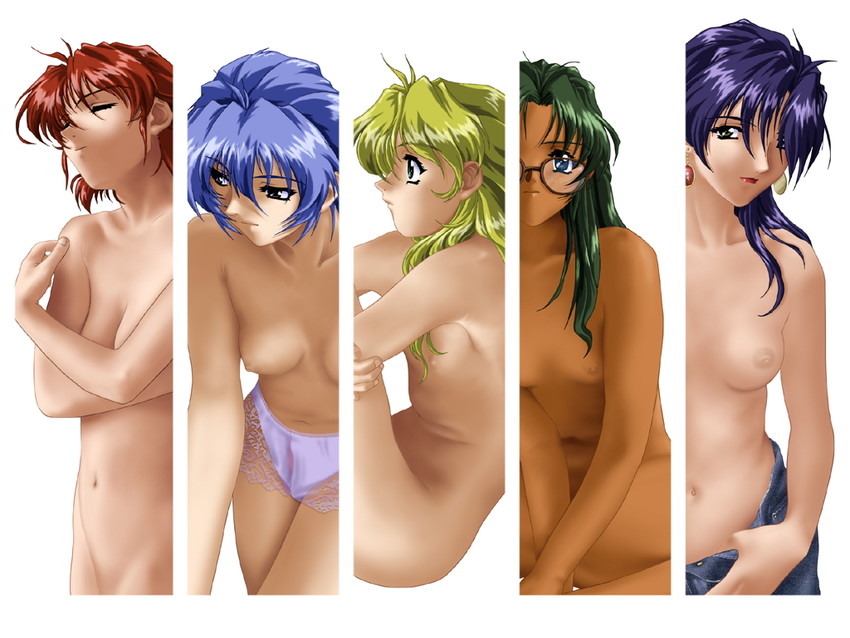 tina, sheryl chatelet, izumi makoto, silvia brother, and kusanagi reiko (desire) drawn by tajima_nao