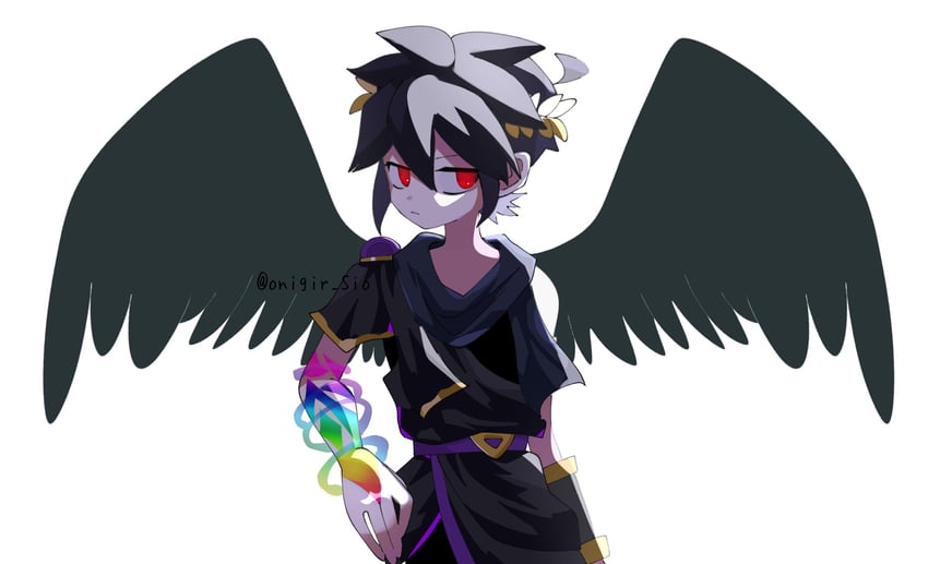 dark pit (kid icarus and 1 more) drawn by onigiri_(onigir_sio)