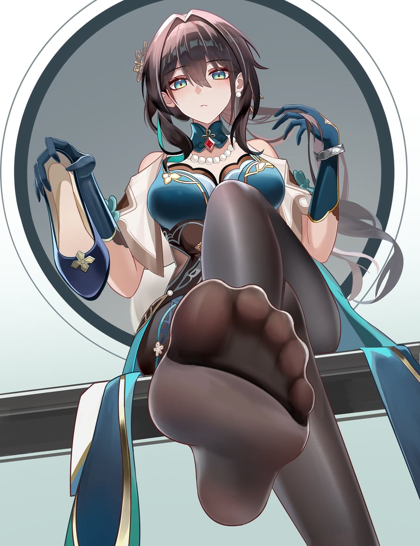 ruan mei (honkai and 1 more) drawn by bm_(bm364364)