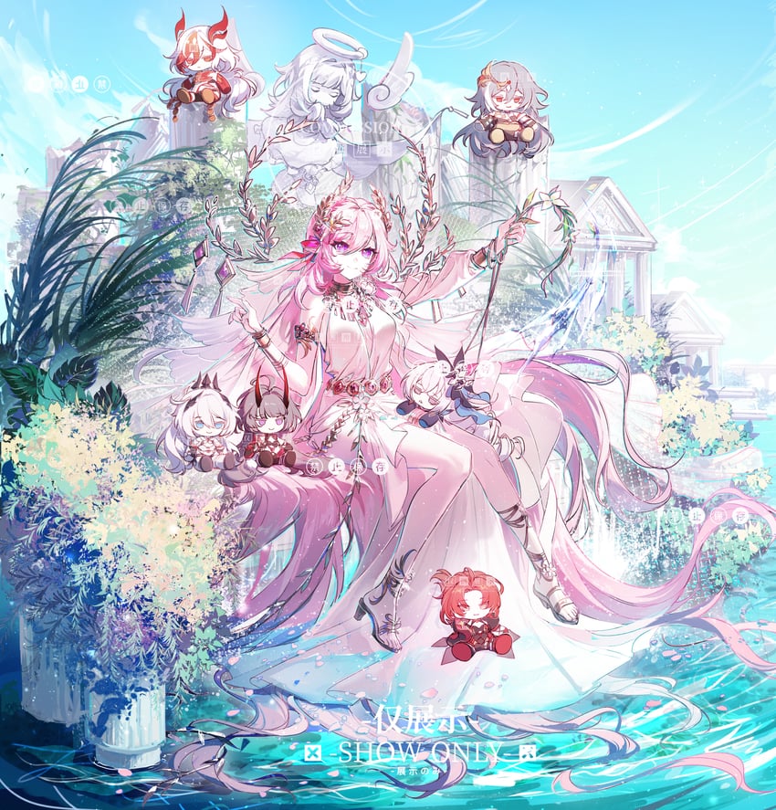 kiana kaslana, raiden mei, fu hua, bronya zaychik, elysia, and 3 more (honkai and 1 more) drawn by seven60755660